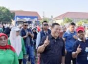 Senam Sehat disela-sela Kampanye, SF Hariyanto Banjir Dukungan